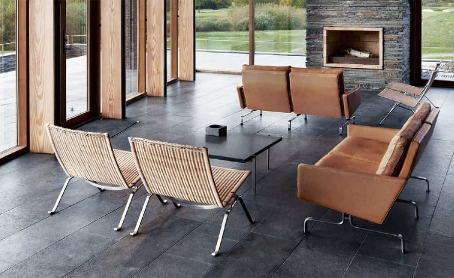 poul kjaerholm pk31 two seat sofa