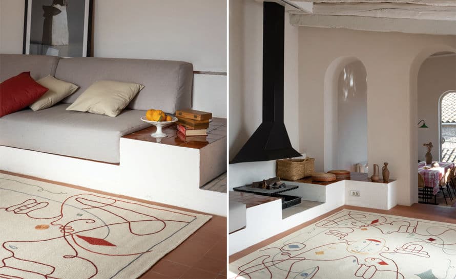 silhouette indoor rug