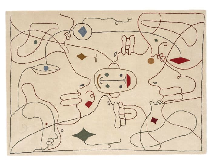 silhouette outdoor rug