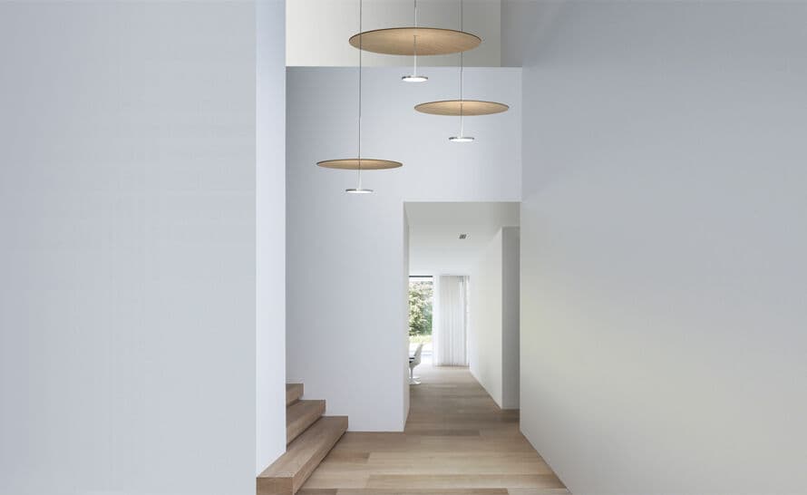 sky dome wood pendant light