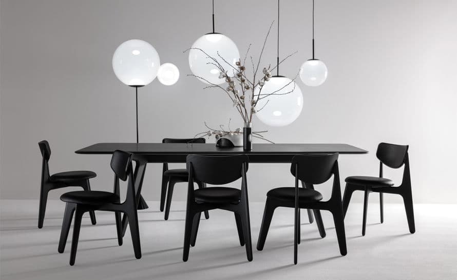 slab rectangular dining table