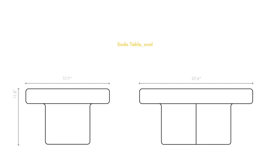 Soda Table Oval