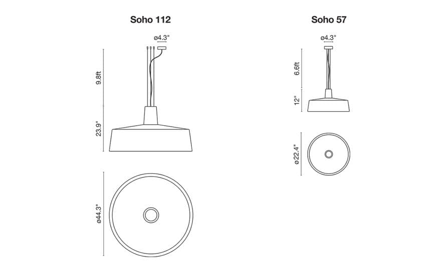 soho suspension lamp