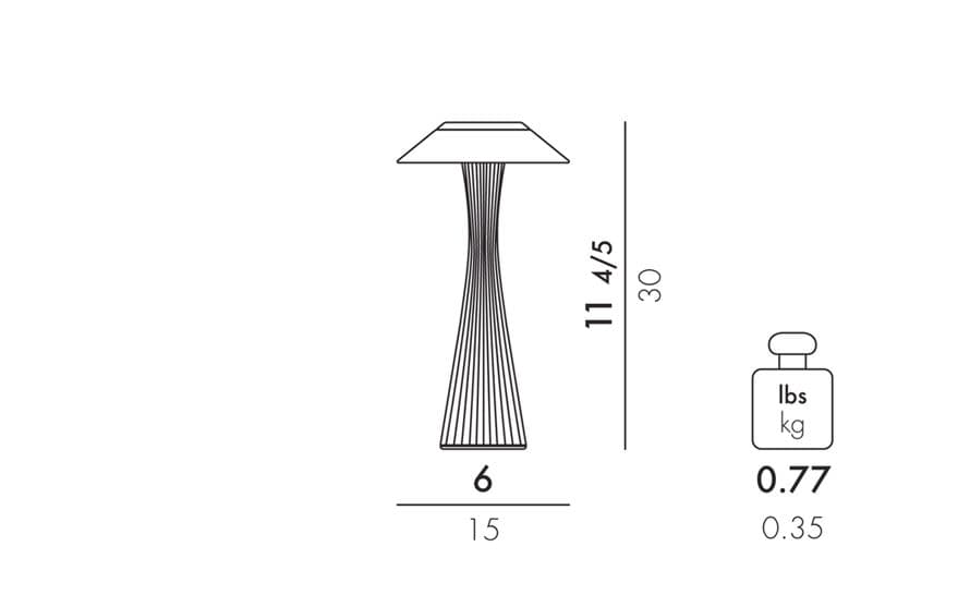 kartell space table lamp