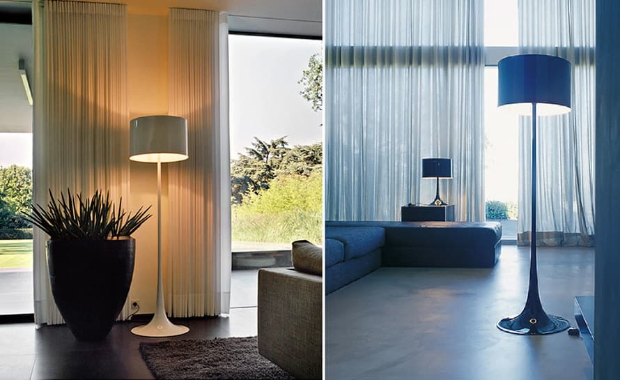 spun floor lamp