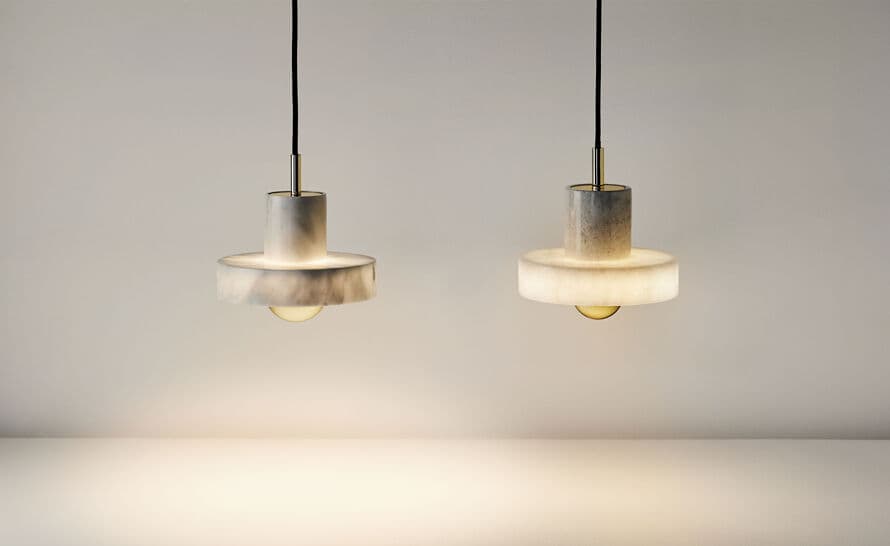 stone pendant light