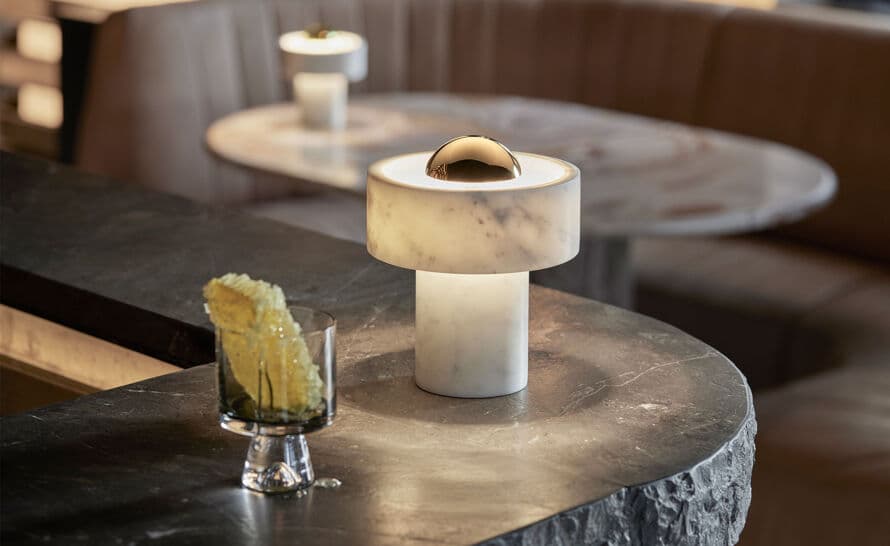 Stone Portable Table Lamp