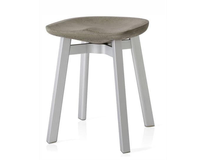 su small stool with eco concrete seat