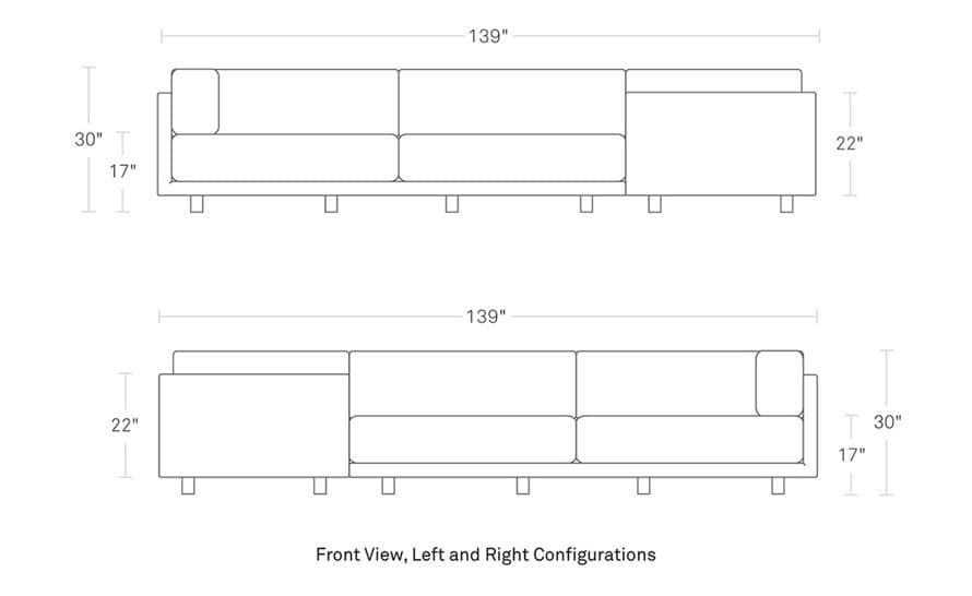 sunday l sectional sofa