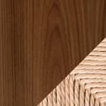 natural papercord / walnut - lacquered