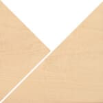 25.6" seat height - white linoleum top / natural birch legs