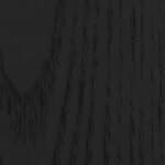 oak, stained black