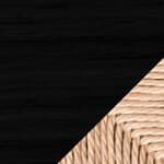 natural papercord / oak, black CHS color (NCS S9000-N)