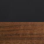 30" dia. - walnut base / black top