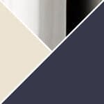 deep blue & ivory