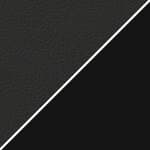 black essential leather - black powder coated base