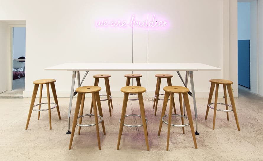 prouv&eacute; tabouret haut stool