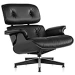 ebony eames lounge chair without ottoman