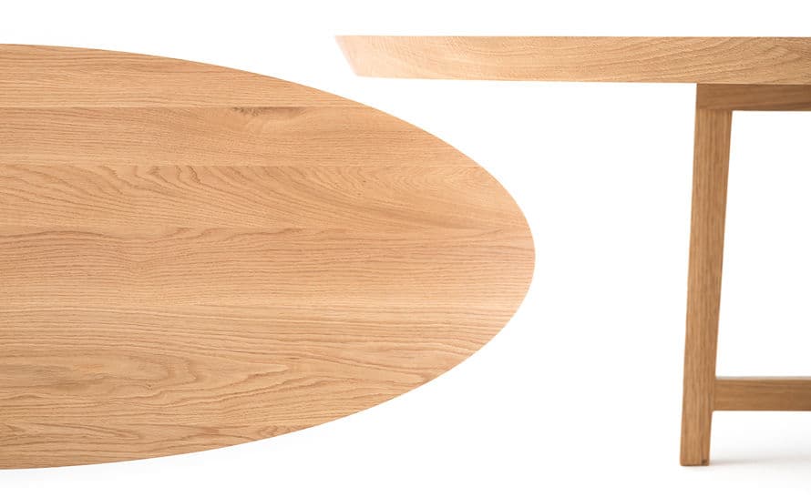 trio oval coffee table 754o