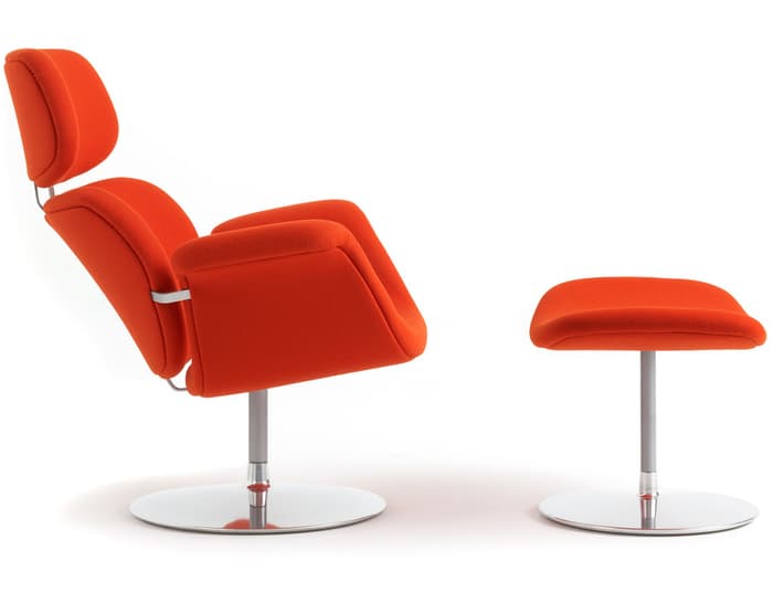 pierre paulin tulip chair & ottoman
