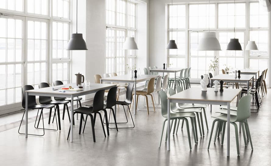 visu chair with wood base