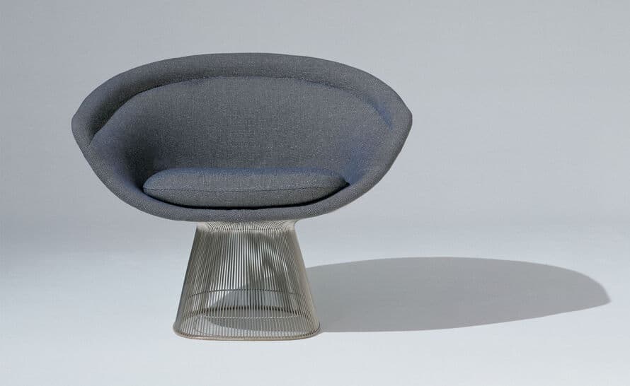 platner gold plated lounge chair