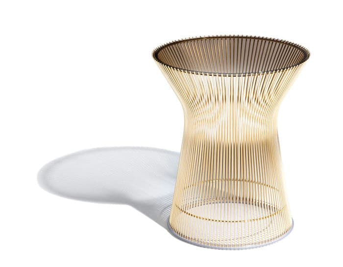 platner gold plated side table