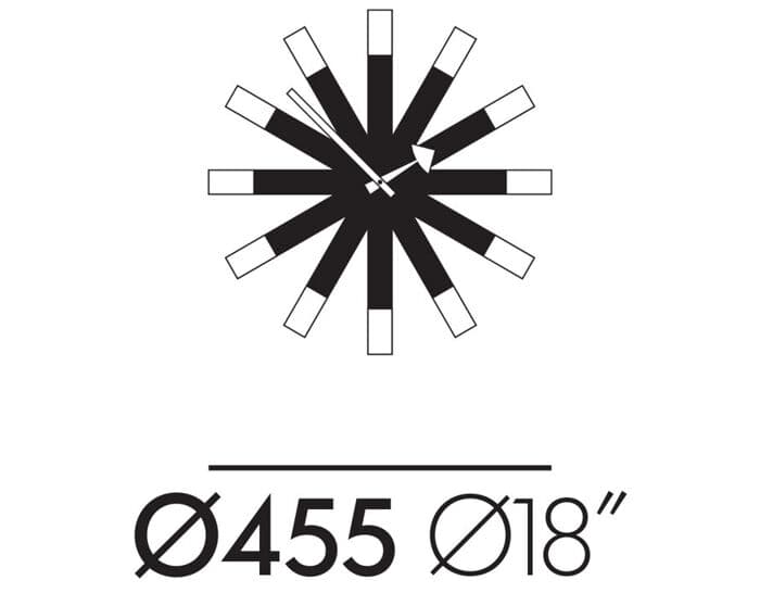 george nelson wheel wall clock