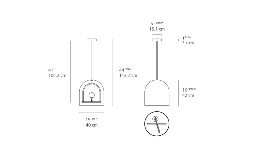 yanzi suspension lamp