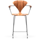 cherner metal leg stool with arms