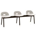 alfi low back 3 seat bench