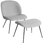 beetle lounge chair & ottoman with conic base