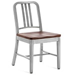 emeco navy chair with wood seat