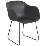 fiber armchair with sled base