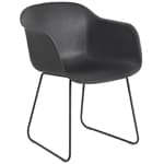 fiber armchair with sled base