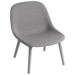 fiber lounge chair with wood base