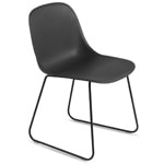 fiber side chair with sled base