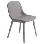 fiber side chair with wood base