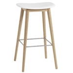fiber stool with wood base