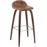gubi 3d wood base stool