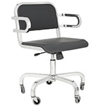 emeco nine-0 task swivel armchair