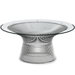platner nickel coffee table 42.25" dia.