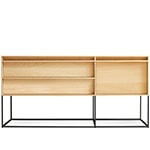 rule 1 door, 2 drawer console
