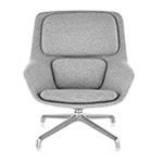 striad mid back lounge chair with 4 star base