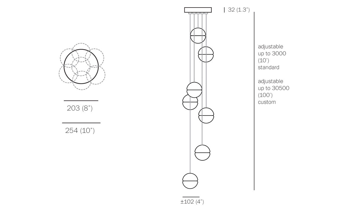 bocci 14.7 seven pendant chandelier