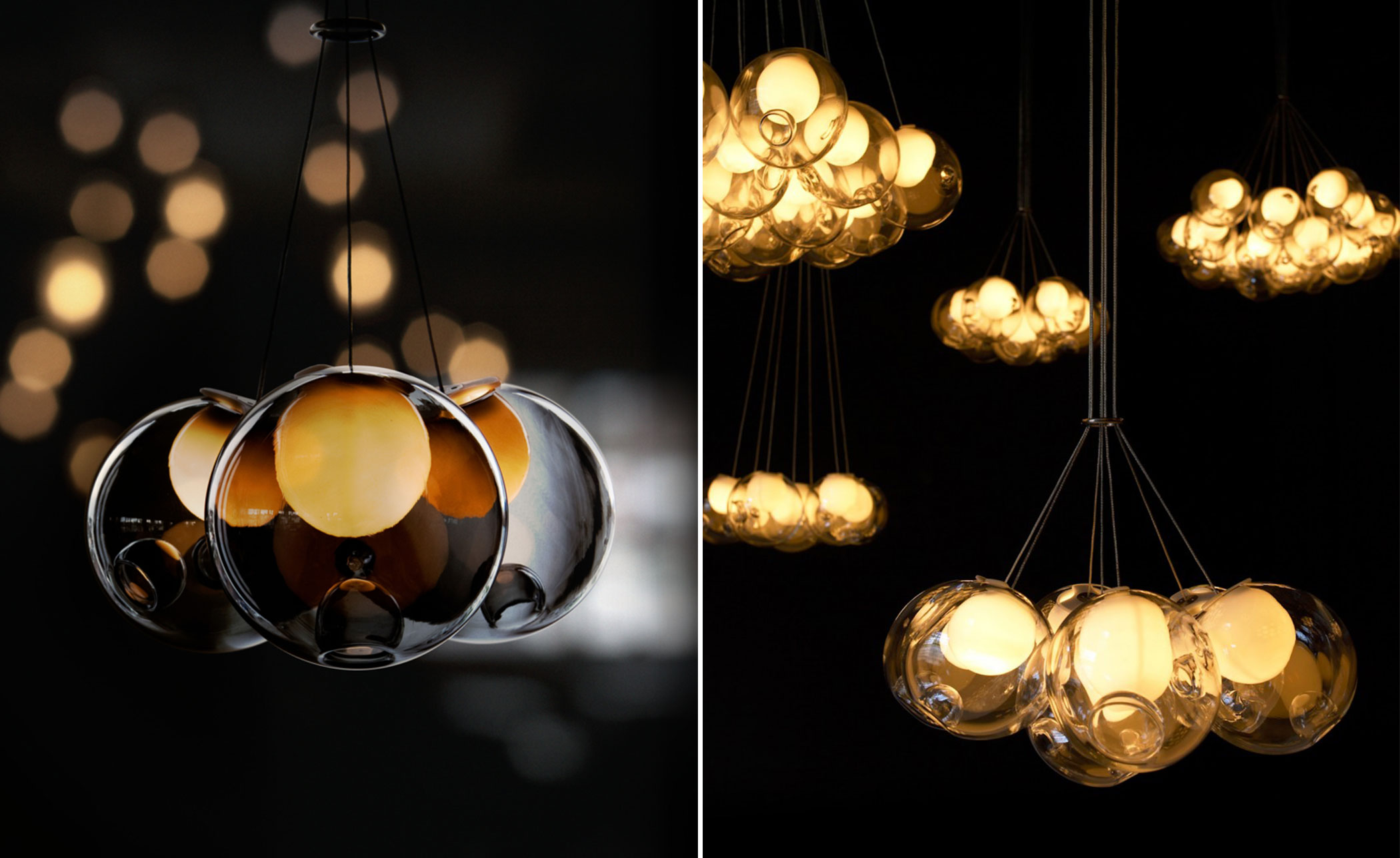 bocci 28.3 cluster three pendant chandelier