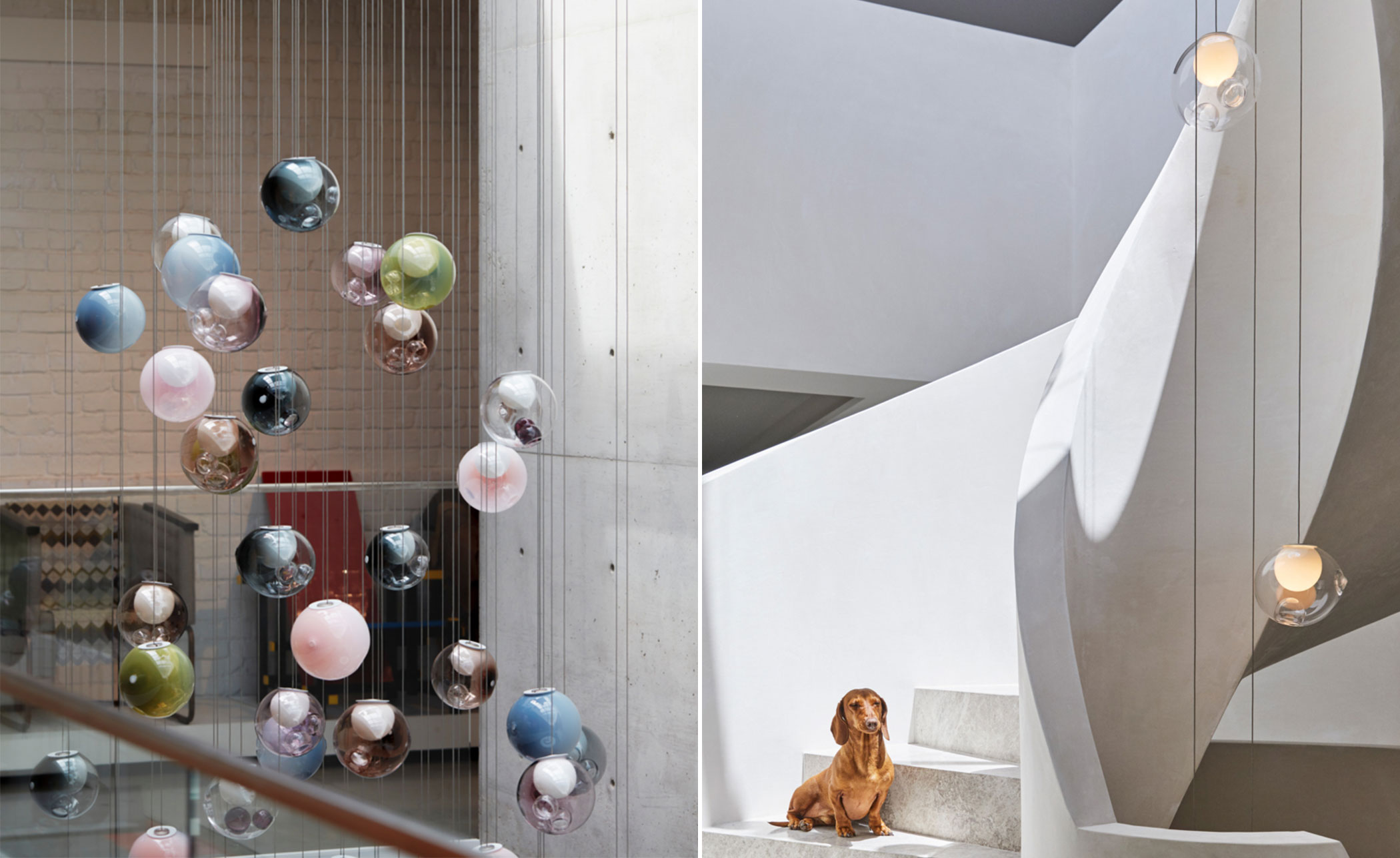 bocci 28.7 random seven pendant chandelier