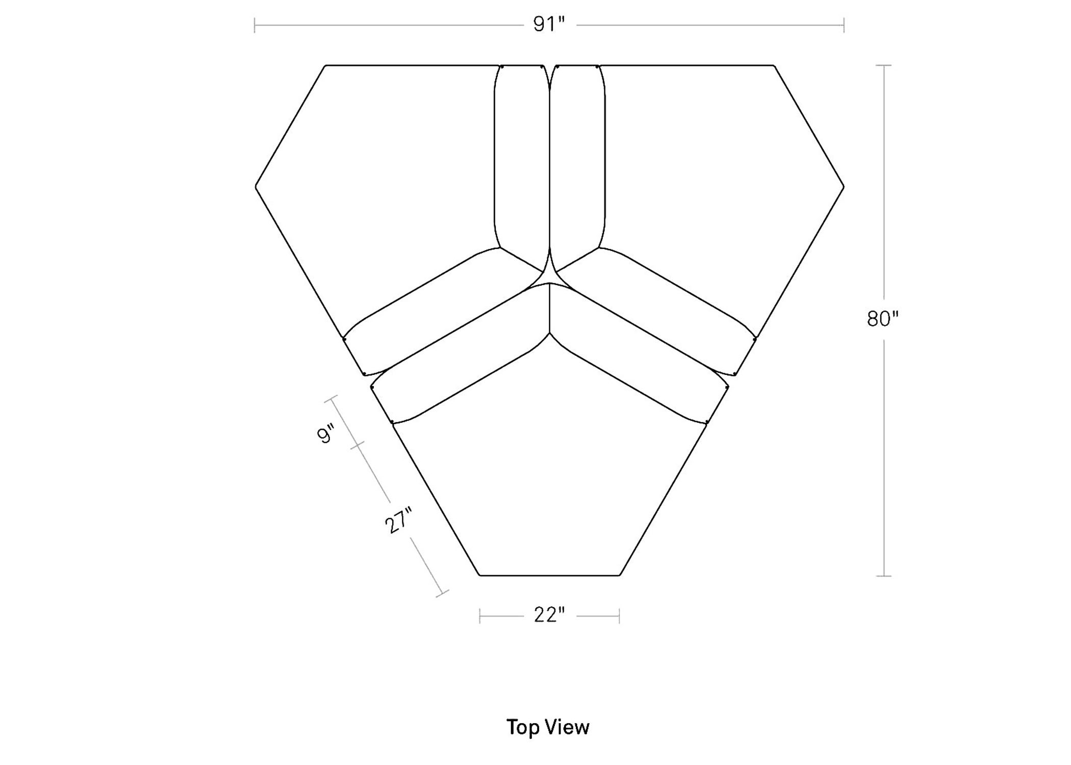 9 yard outdoor wide corner cluster