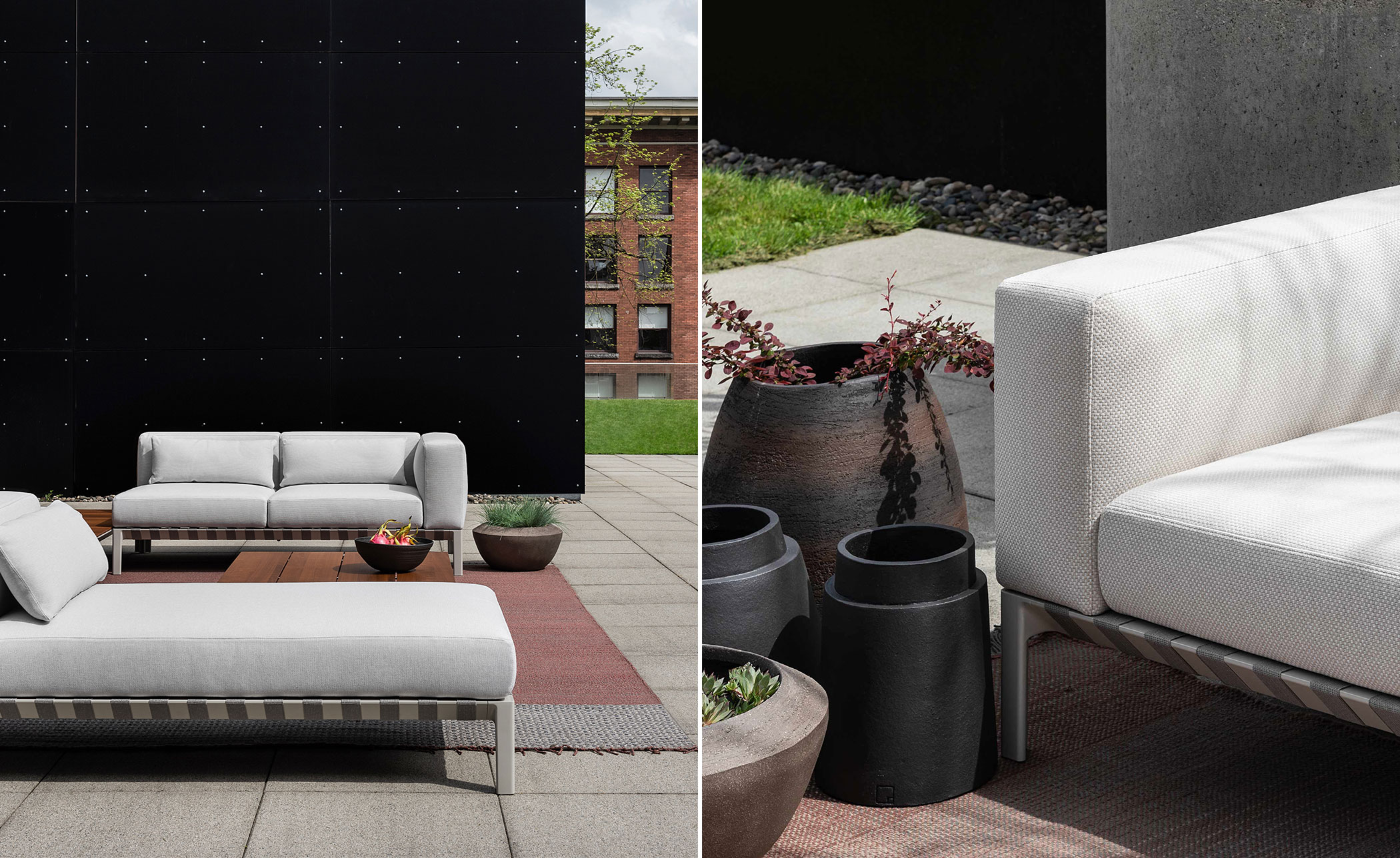 able outdoor 80 inch sofa with arms