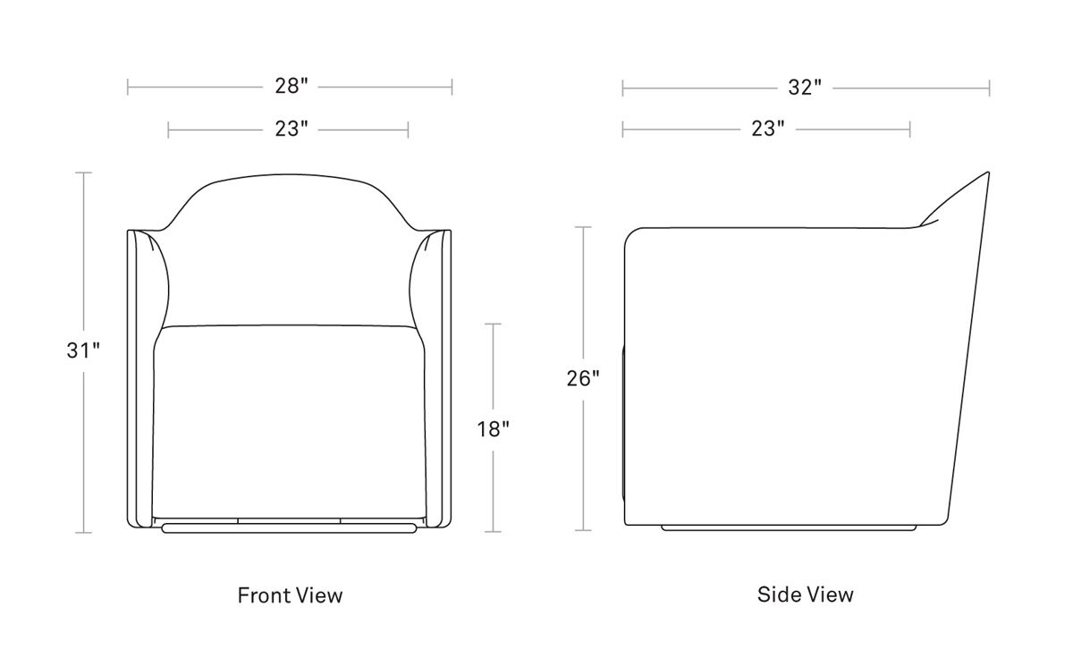 about face swivel lounge chair